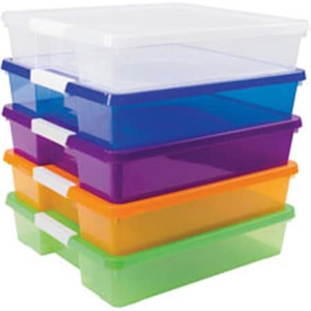 Storex Storex Industries STX63202U05C Stackable Craft Box - Assorted Bright STX63202U05C